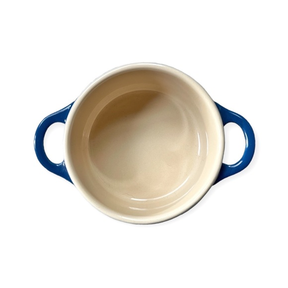NWOT Le Creuset Stoneware Marseille Blue Mini Coquette Casserole - Picture 5 of 6